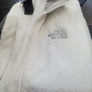 White northface zip up fleece